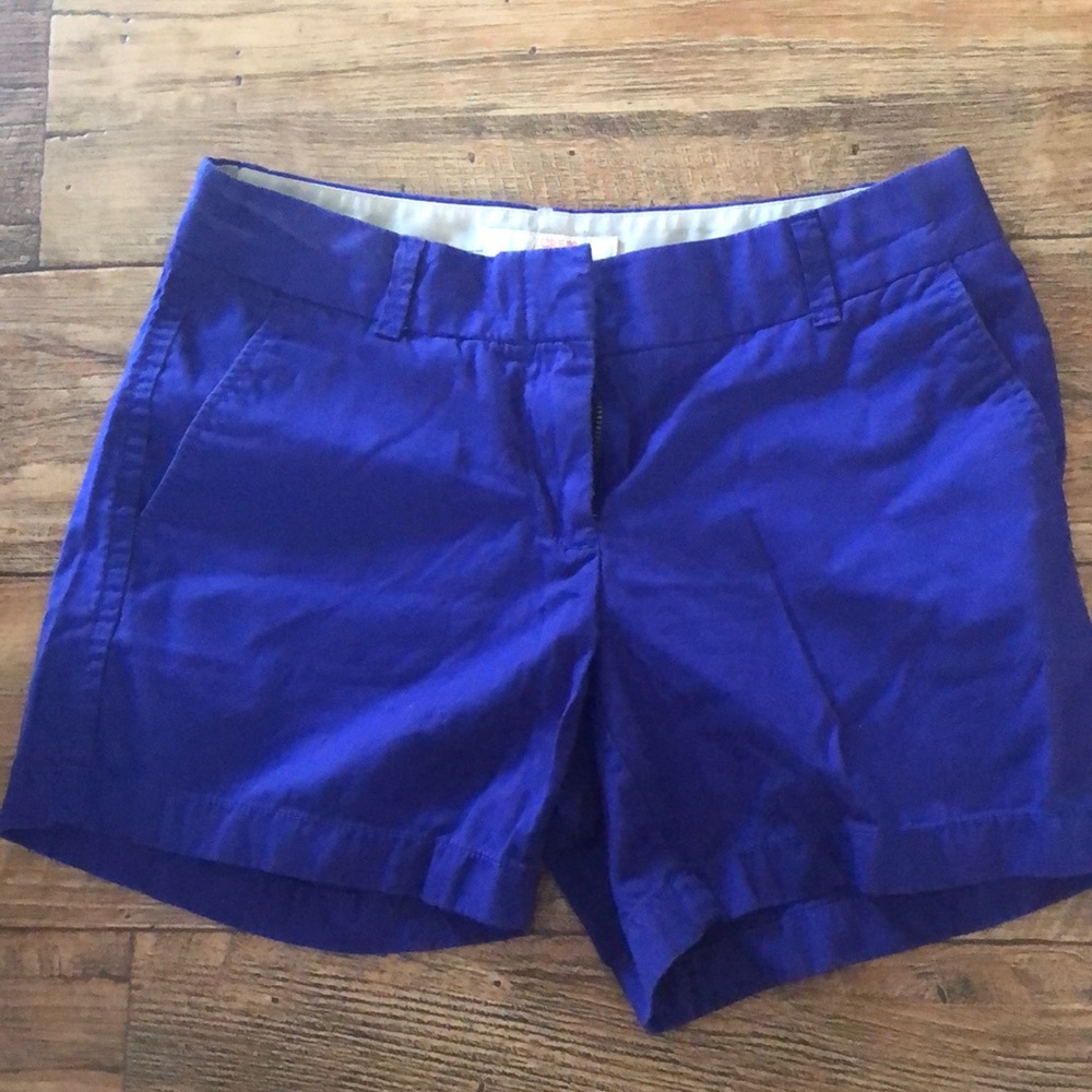 J crew purple shorts